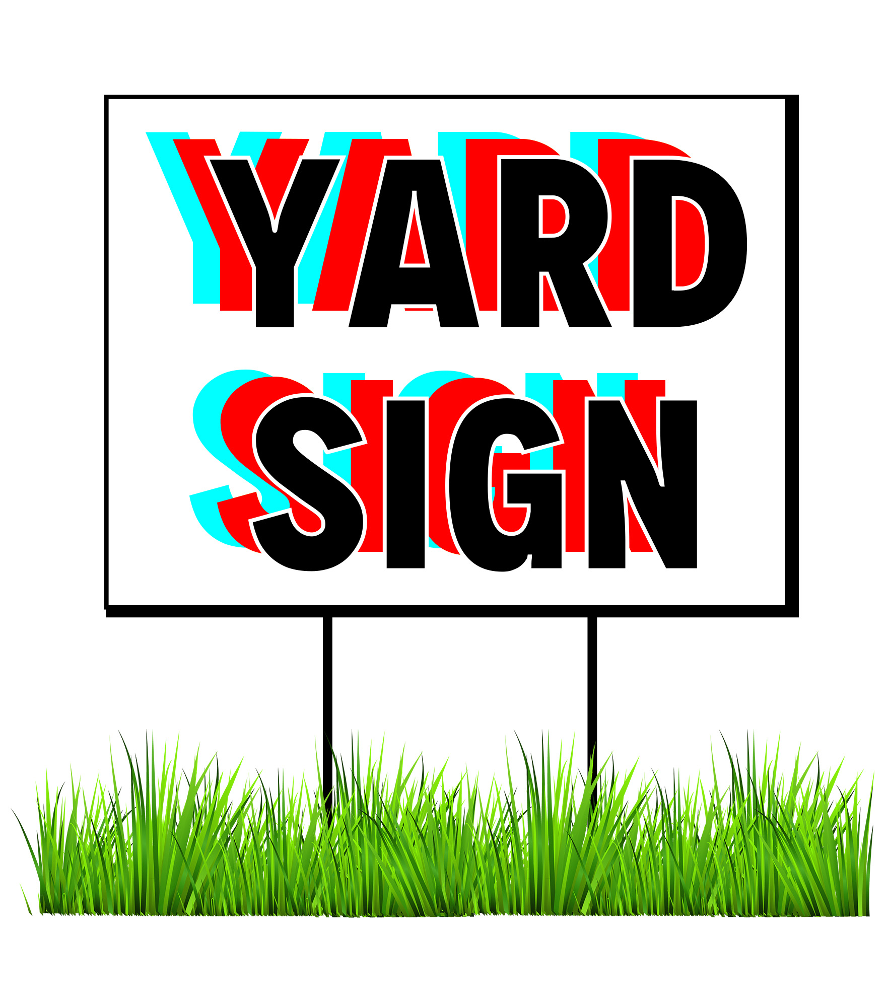 18×24 Yard Sign Customize With Text, Pictures, and Logos Martin