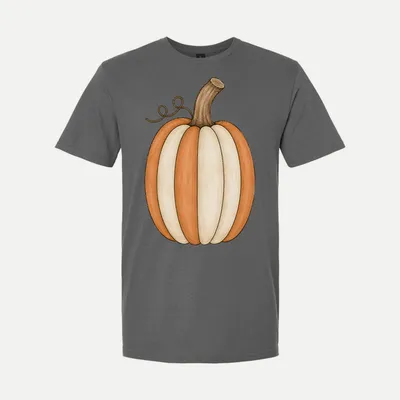 Preppy Boho Fall Pumpkin Clipart 2 shirt in Charcoal