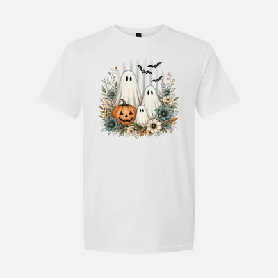 Autumn Fall Sublimation Halloween 3 shirt in White
