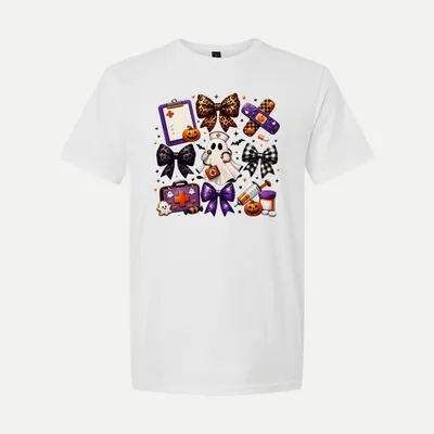 Halloween Nurse Elements Ghost Shirt in White