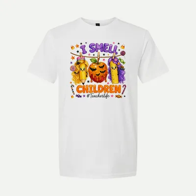 I Smell Children Halloween Teacher shirt in White