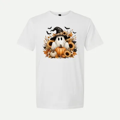 Pumpkin Cozy Halloween Fall Ghost shirt in White