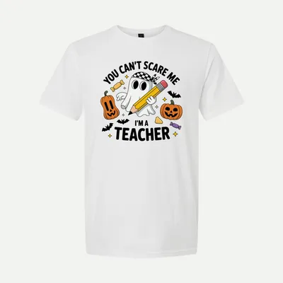 Halloween Teacher Ghost Clipart shirt in White
