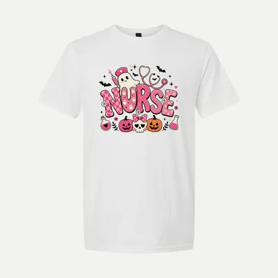 Cute Halloween Nurse Ghost shirt in White
