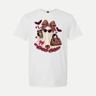 Leopard Ghost Halloween shirt in White