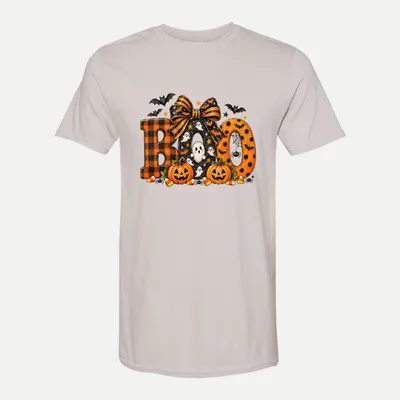 Fall Halloween Clipart 1 shirt in Ice Grey