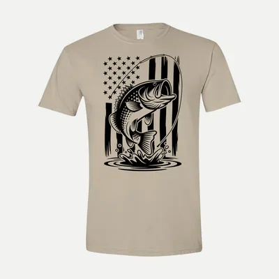 US Bass Fishing Fishing shirt in Sand