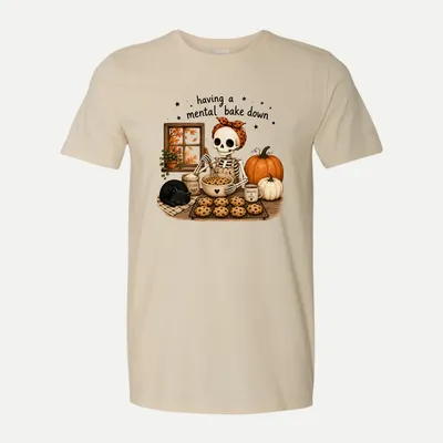Autumn Fall Sublimation Halloween 2 shirt in Natural