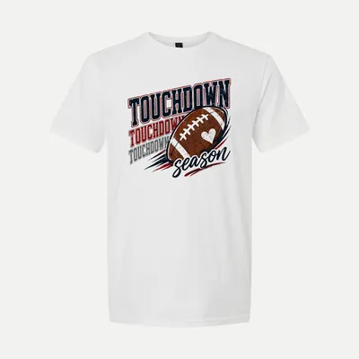 Touchdown Season Game Day Football 1 shirt in White