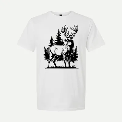 Deer Hunting Buck shirt in White