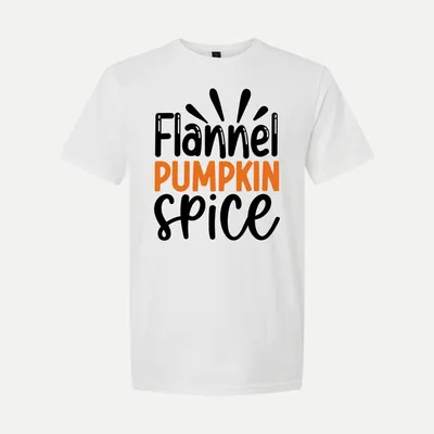 Flannel pumpkin spice shirt in White