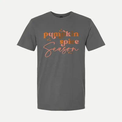 Pumpkin Spice Season Sparkles 4 shirt in Charcoal