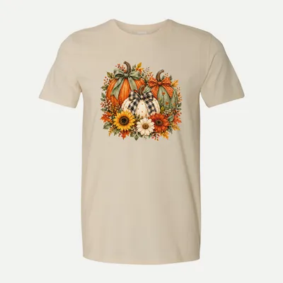 Fall Halloween Clipart 15 shirt in Natural