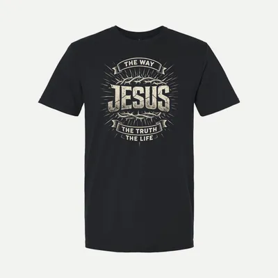 Jesus Christian Faith Quote shirt in Black