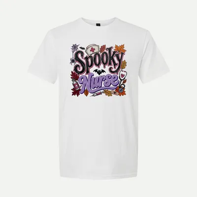 Spooky Nurse Halloween Nurse shirt in White