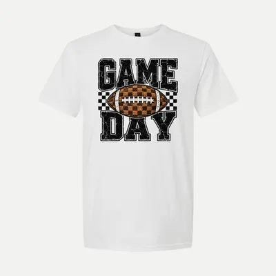 Grunge Game Day Football 1 shirt in White