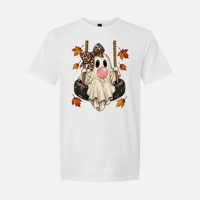 Halloween Fall Bubble Gum Ghost shirt in White