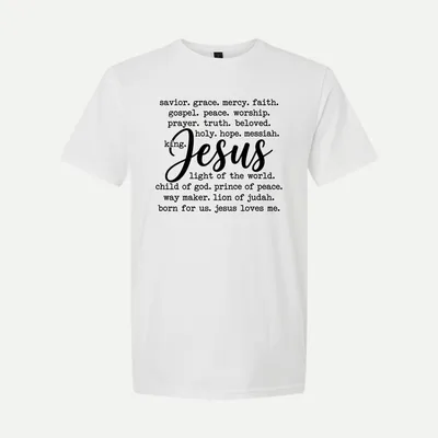 Names of Jesus PngChristian Jesus 2 shirt in White