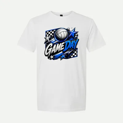 Volleyball Game Day Sports shirt in White