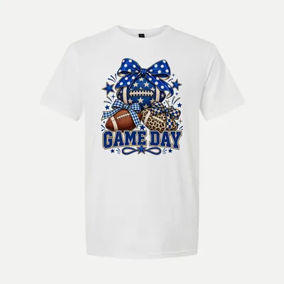 Game Day Football Bow shirt in White