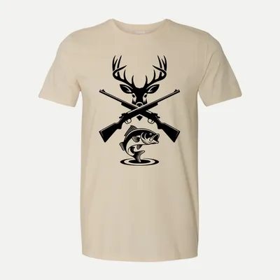 Deer hunting Fishing hunting 12 shirt in Natural