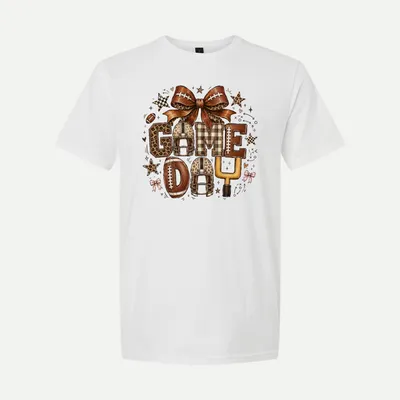 Game Day Coquette Football 1 shirt in White