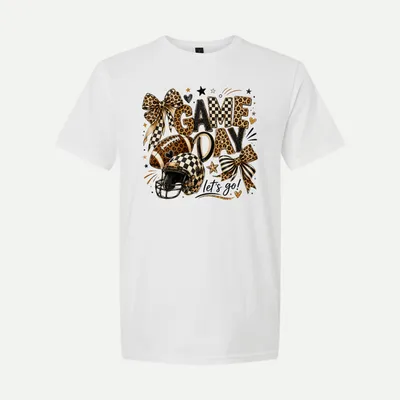 Game Day Coquette Football 2 shirt in White