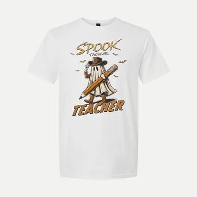 Western Halloween Teacher Cowboy Ghost shirt in White