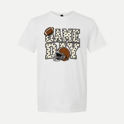 Game Day Football Mom Design shirt in White