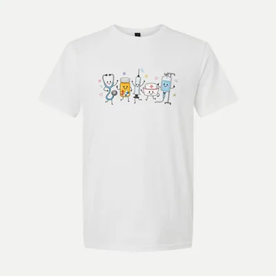 Funny Nurse Doodle Halloween Nurse 2 shirt in White
