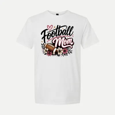 Football Mom Game Day Sports shirt in White