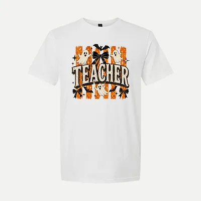 Halloween Teacher Ghost shirt in White
