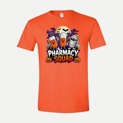Pharmacy Squad Halloween Medical shirt in Orange