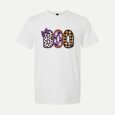 Boo Halloween Lettering shirt in White