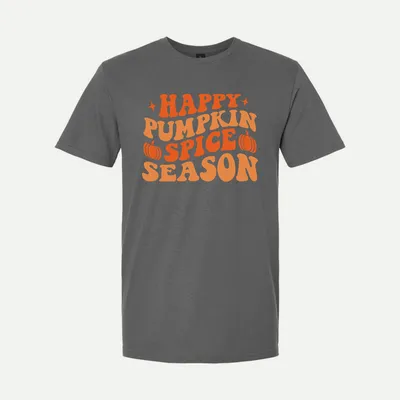 Happy Pumpkin Spice Season shirt in Charcoal