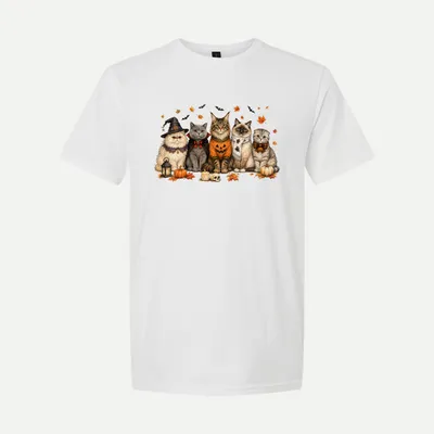 Cozy Halloween Fall Cute Cat shirt in White