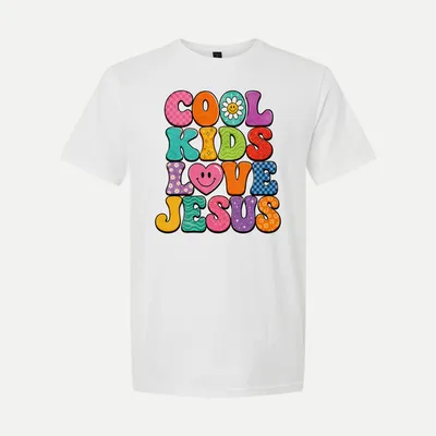Cool Kids Love Jesus Christian shirt in White
