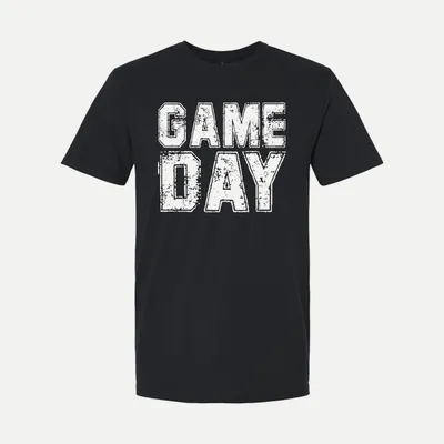 Preppy Game Day Football shirt in Black
