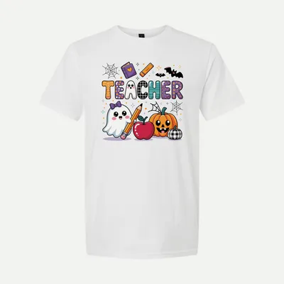 Halloween Teacher Ghost shirt in White