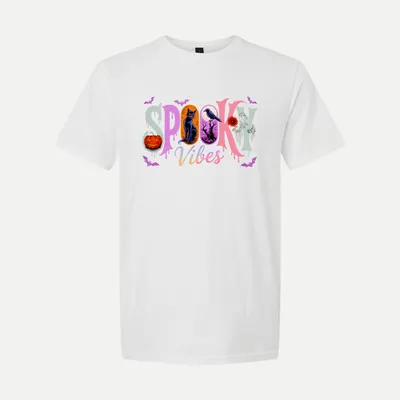 Spooky Vibes Retro Goth shirt in White