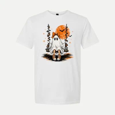 Vintage Halloween Ghost Witch shirt in White