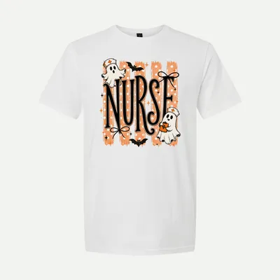 Halloween Nurse Ghost shirt in White