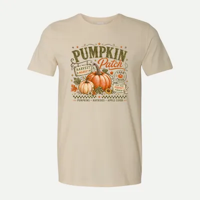Retro Fall Pumpkin Pumpkin shirt in Natural