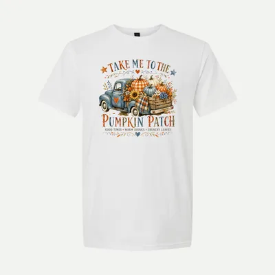 Take Me To Pumpkin Patch shirt in White
