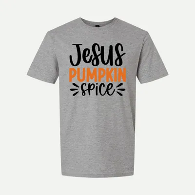Jesus pumpkin spice shirt in Sport Grey
