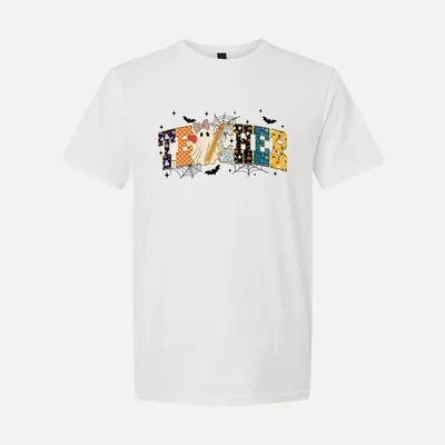 Halloween Teacher Ghost shirt in White