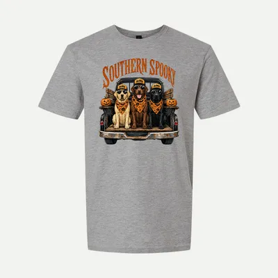 Southern Spooky Dogs Halloween shirt in Sport Grey