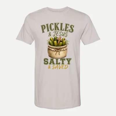 Pickles Jesus Christian shirt in Ice Grey
