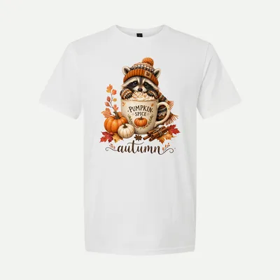 Autumn Fall Sublimation Halloween shirt in White