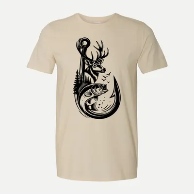 Dad Hunting Fishing Bundle 4 shirt in Natural